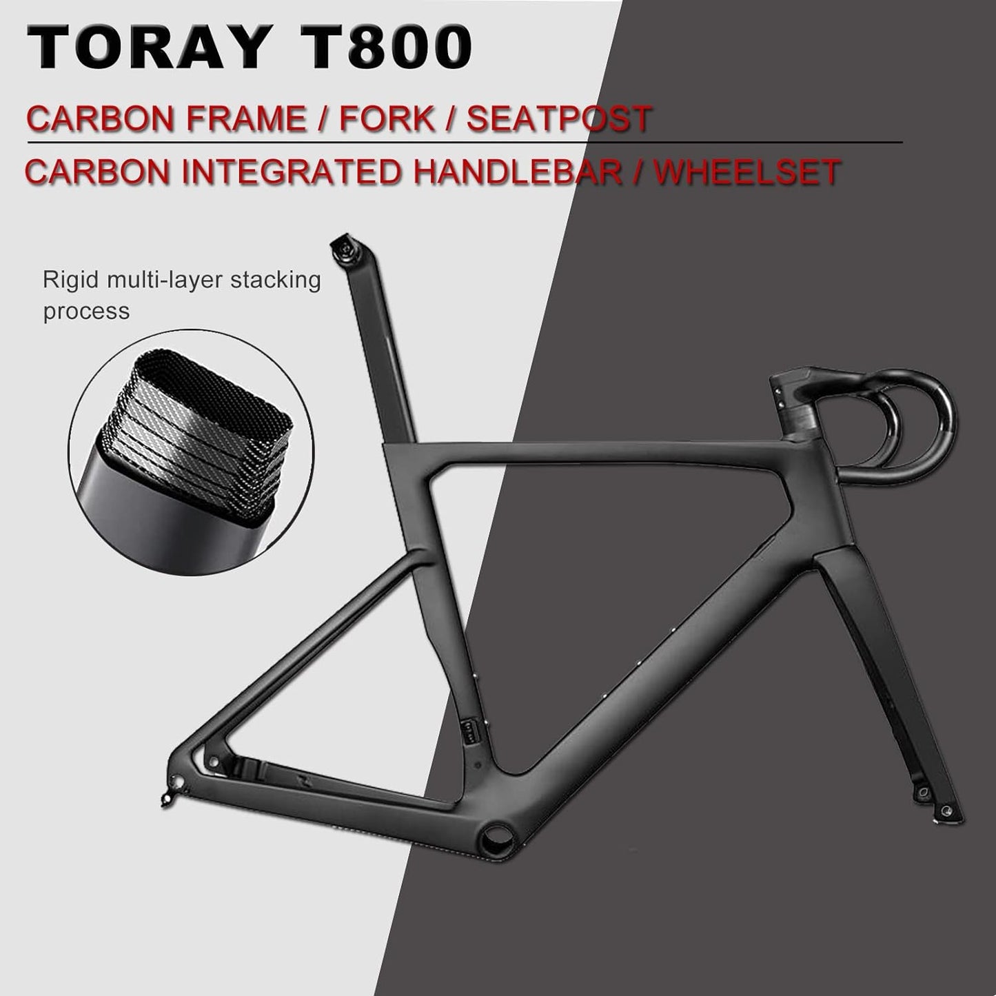 RINOS Gravelcykler Carbon Sandman5.0 Shimano R8000 Ultegra