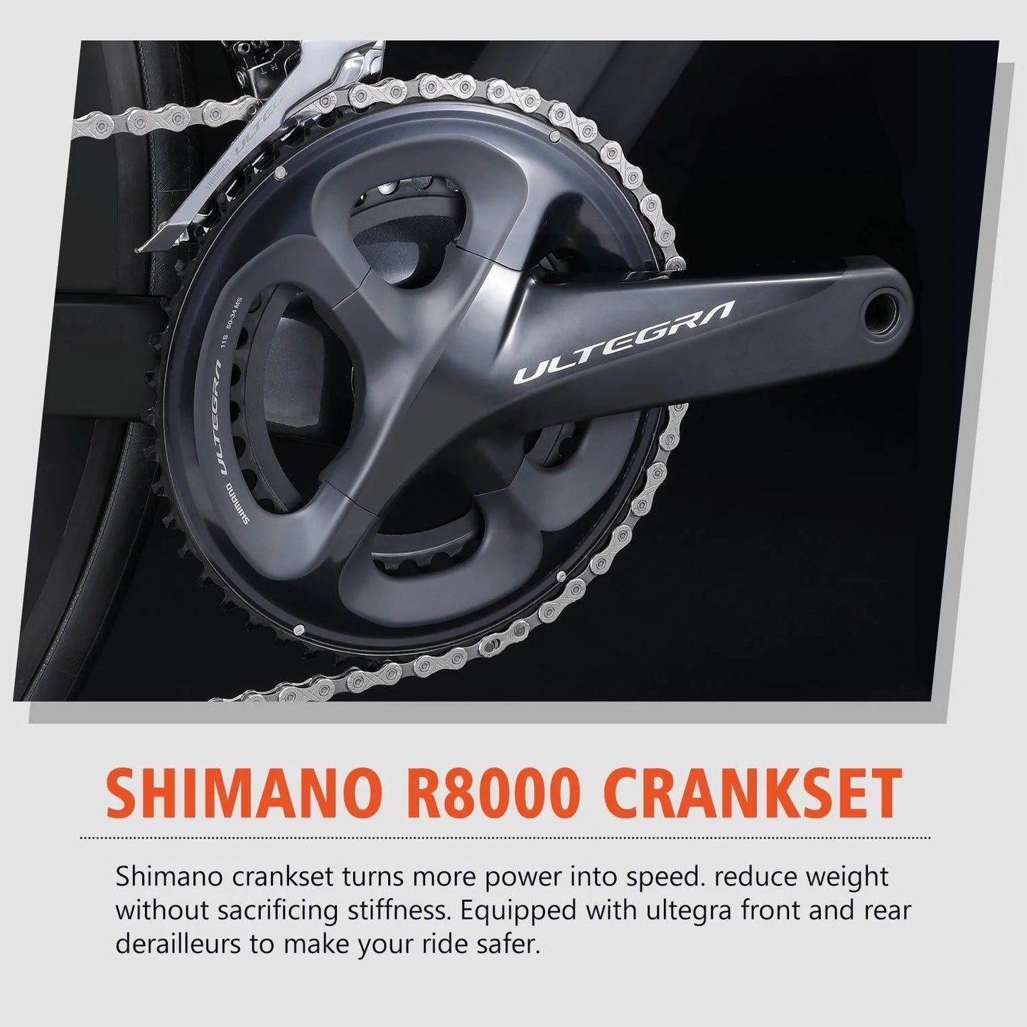 RINOS carbon landsvägscykel 700C Shimano Ultegra R8000 22 växlar Odin5.0