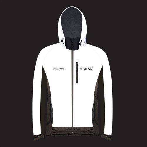 PROVIZ OUTDOOR JACKET Reflektierende fleecegefütterte Herren Jacke mit Kapuze