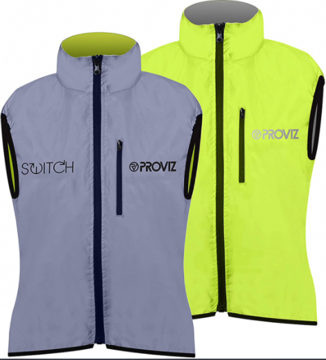 PROVIZ SWITCH JACKET Ärmlös vändbar jacka neongul/reflex - herr