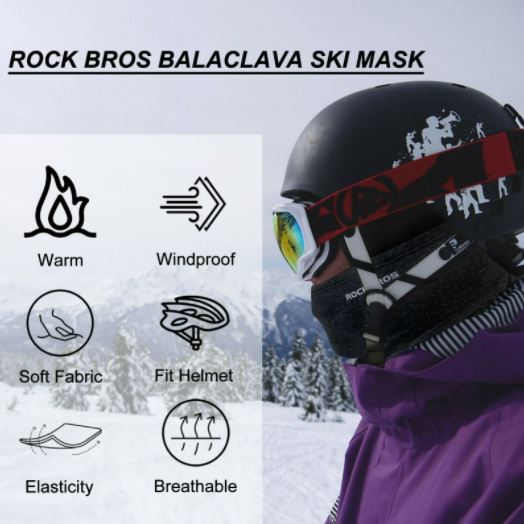 ROCKBROS balaclava cykel/motorcykel balaclava höstvinter för utomhussporter