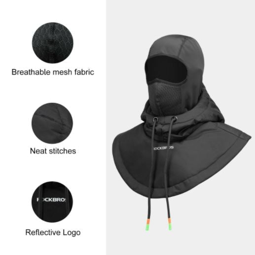 ROCKBROS Balaclava Skimaske Winter Sturmhaube Thermo Fleece Maske Motorrad