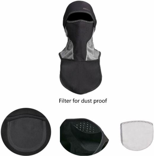 ROCKBROS balaclava balaclava cykelmask motorcykel antidamm med filter