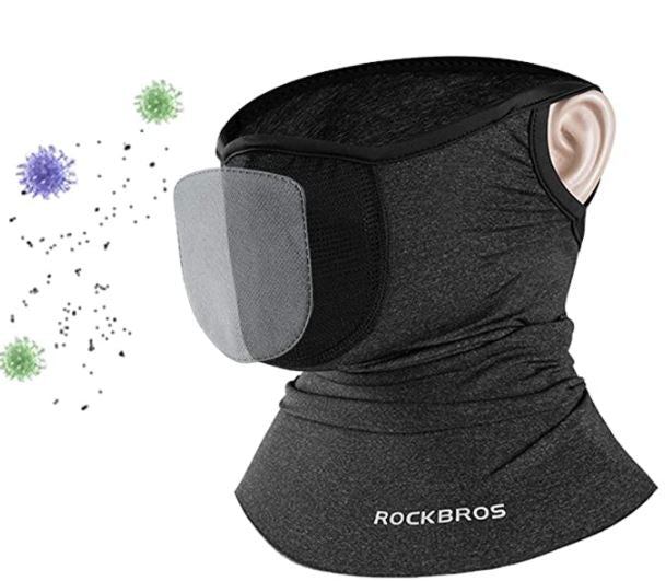 ROCKBROS Halsduk Balaclavas Tube Scarf Mycket elastisk ventilerande multifunktionsduk UPF 50+ Cool Cykling Half Balaclava Herr/Kvinnor