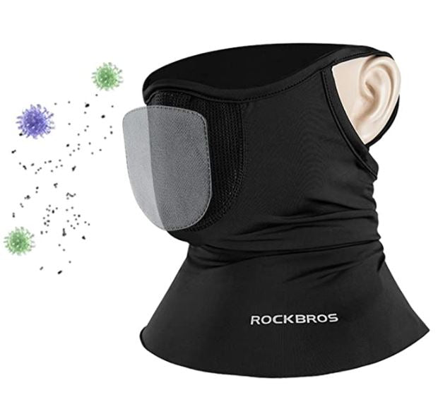 ROCKBROS Halsduk Balaclavas Tube Scarf Mycket elastisk ventilerande multifunktionsduk UPF 50+ Cool Cykling Half Balaclava Herr/Kvinnor