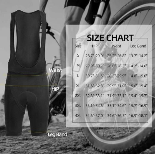 ROCKBROS cykelshorts med bib-shorts Vadderade cykelshorts M-4XL