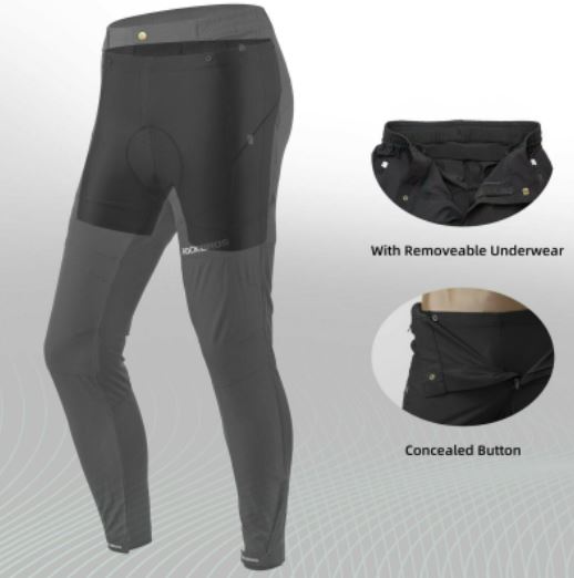 ROCKBROS cykelshorts för män med vadderade roadbikeshorts MTB cykelbyxor