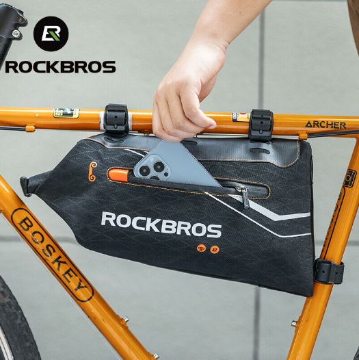 ROCKBROS ramväska topprörsväska cykelväska för MTB landsvägscykel e-cykel 3,5L