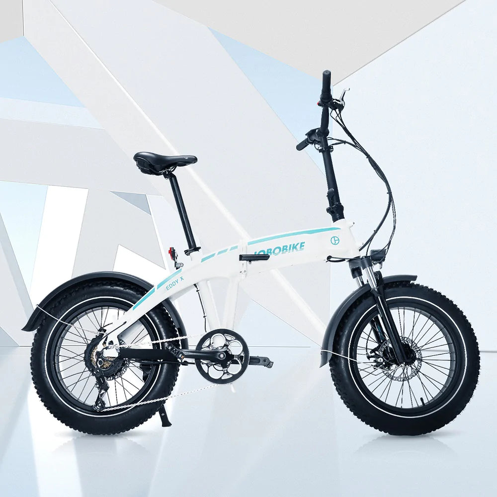 JOBOBIKE EddyX elcykel hopfällbar Shimano 7 speed 20 tums batteri 14 Ah