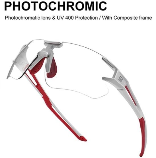 ROCKBROS 10125 Photochromic Cykelglasögon Transparent Självfärgande