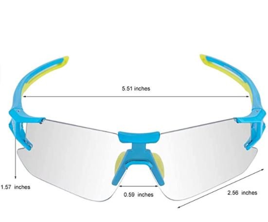 ROCKBROS 10125 Photochromic Cykelglasögon Transparent Självfärgande