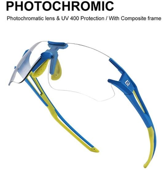 ROCKBROS 10125 Photochromic Cykelglasögon Transparent Självfärgande