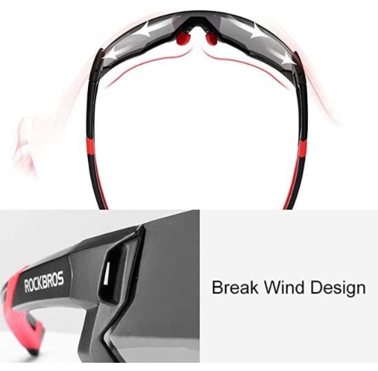 ROCKBROS 10135 Photochromic Cykelglasögon UV400 Transparent Självfärgande