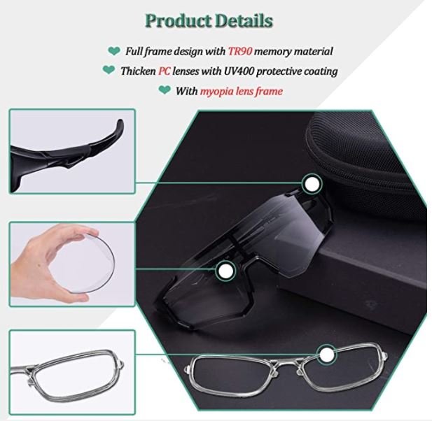 ROCKBROS 10181 Cykelglasögon Photochromic UV400 Skydd Photochromic