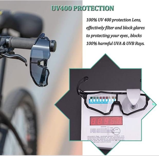 ROCKBROS 10181 Cykelglasögon Photochromic UV400 Skydd Photochromic