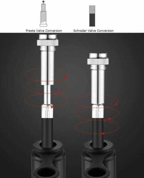 ROCKBROS HQ-52BK cykel mini pump ram pump Presta & Schrader 160 PSI