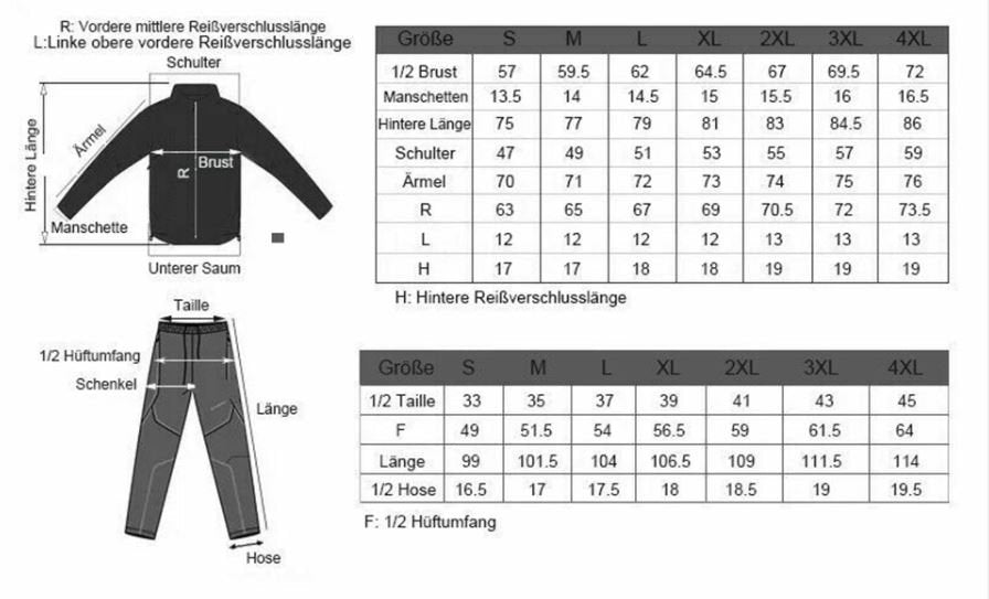 ROCKBROS Vintercykelkläder Cykeljacka Byxa Set