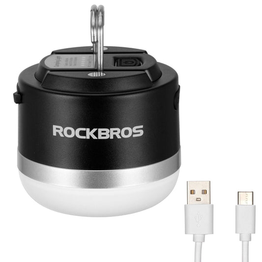 ROCKBROS Outdoor Camping Lykta USB Ficklampor 600 Lumen IPX65 LED-ljus Uppladdningsbart batteri