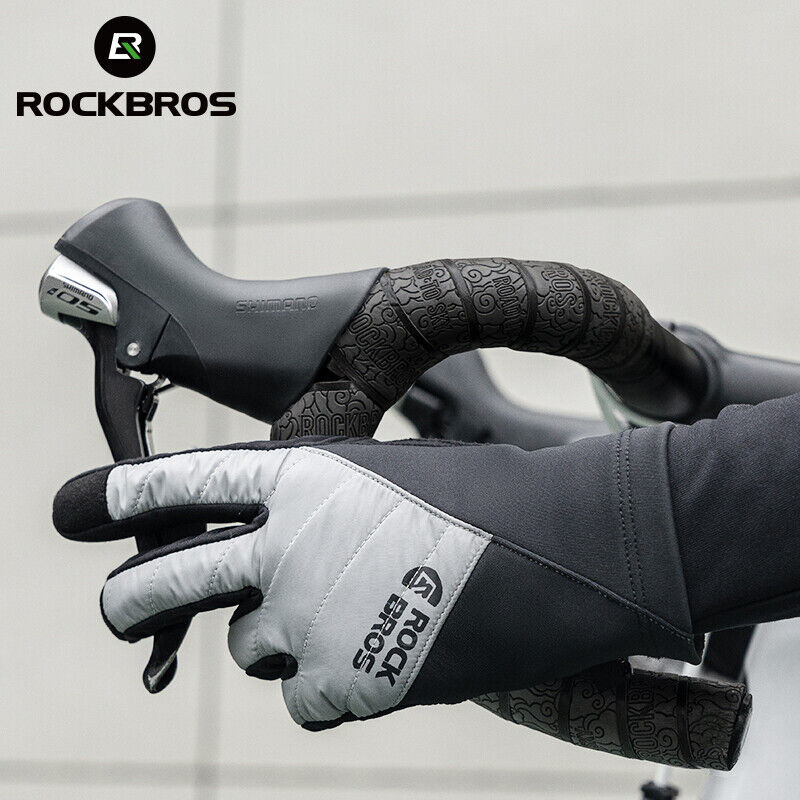 ROCKBROS Vintercykelhandskar Handskar Pekskärm Warm Thermal Sport